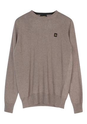Refrigiwear logo-patch sweater - Neutrals