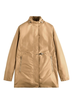 Fay zipped parka coat - Neutrals