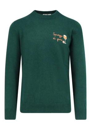 MC2 Saint Barth embroidery long-sleeve sweater - Green