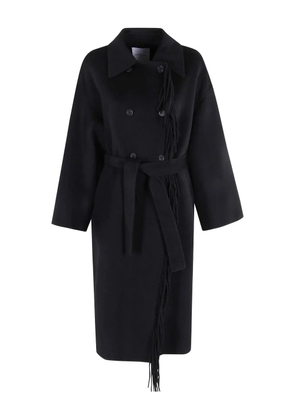 Isabelle Blanche double-breasted coat - Black