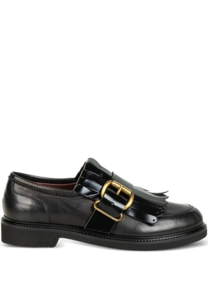 Viola Ricci fringed buckle loafers - Black