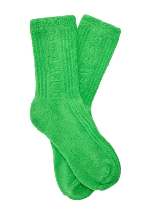 LOEWE x On ribbed logo-detail socks - Green