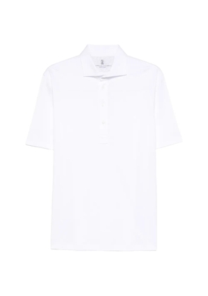 Brunello Cucinelli buttoned polo shirt - White