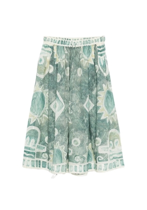 ALEMAIS Samira print trousers - Green
