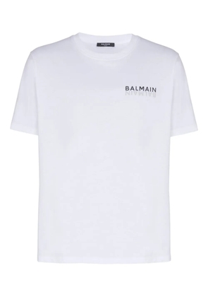 Balmain print T-shirt - White