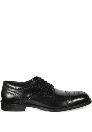 Baldinini leather derby shoes - Black