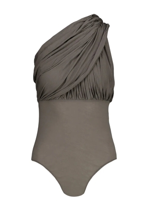 Rick Owens Lido draped asymmetric bodysuit - Grey