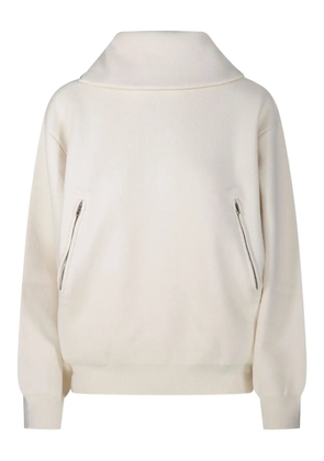Balenciaga zip-fastening sweater - Neutrals