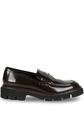 Luca Grossi leather loafers - Brown