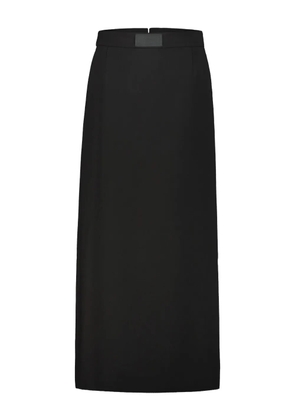 VETEMENTS A-line wool skirt - Black