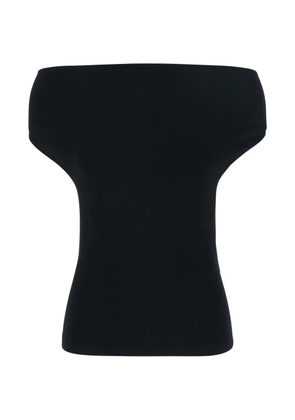 Semicouture Angels strapless top - Black