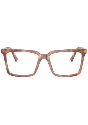 Miu Miu Eyewear rectangle frame glasses - Brown