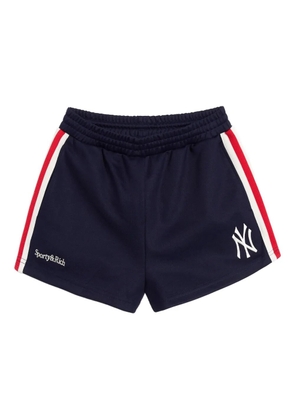 Sporty & Rich stripe logo shorts - Blue