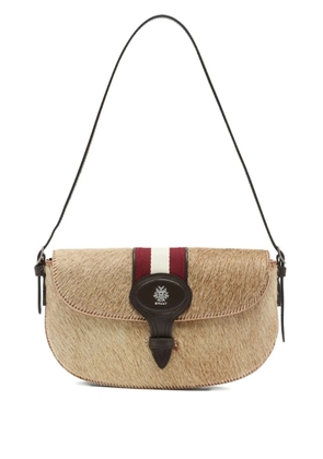 Bally small ribbon-detail shoulder bag - Neutrals