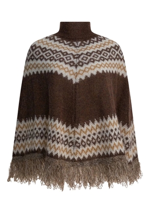 RAKKI Anna Marie poncho - Brown