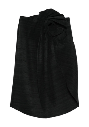 Magda Butrym floral-knot skirt - Black
