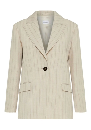 Marella FACILE striped button blazer - Neutrals