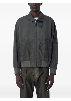 MOOS STUDIO x Limonta 1893 zip-fastening bomber jacket - Green