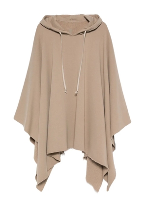 Rick Owens DRKSHDW hooded poncho - Neutrals