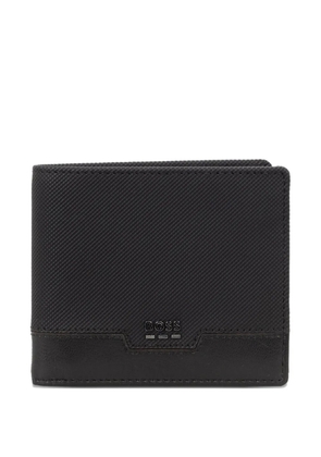 BOSS logo-plaque wallet - Black