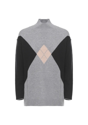 Kangra argyle-knit turtleneck sweater - Grey