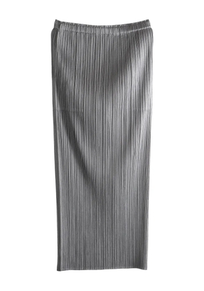Pleats Please Issey Miyake pleated midi skirt - Grey