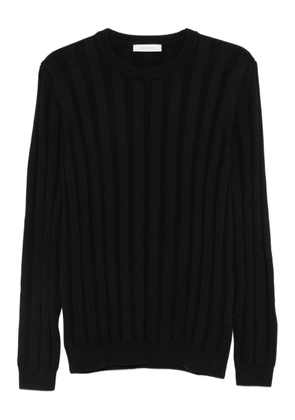 DIKTAT ribbed crew-neck sweater - Black