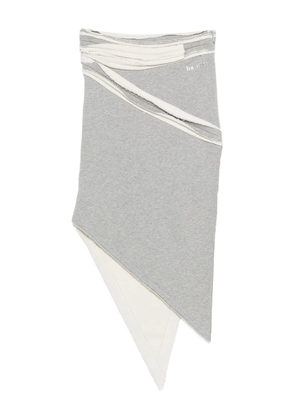 The Attico asymmetric midi skirt - Grey