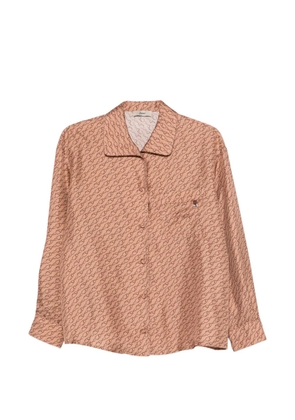 Herno patterned collared shirt - Brown