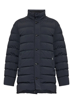 Add Buttoned padded coat - Black