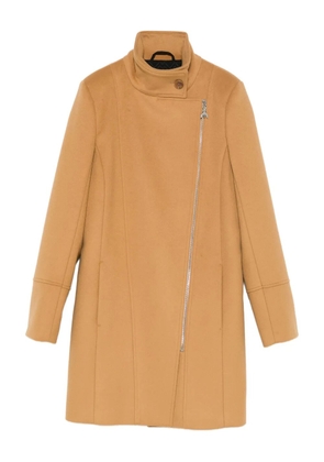 Patrizia Pepe zip-up coat - Brown
