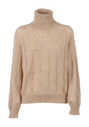 Filippo De Laurentiis cable-knit turtleneck sweater - Neutrals