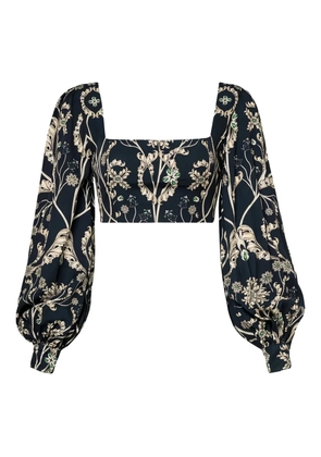 Agua By Agua Bendita Pera Gema balloon-sleeve top - Black