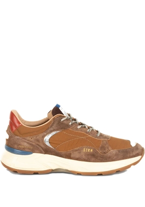 Stokton Reverse panelled sneakers - Brown