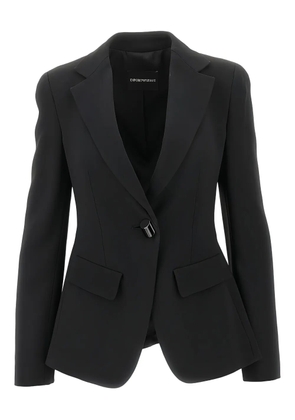 Emporio Armani single-breasted blazer - Black