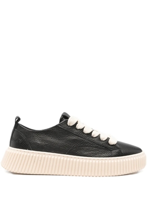Rhun platform leather sneakers - Black