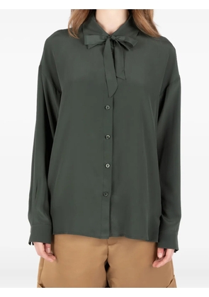 Société Anonyme bow-tie neck shirt - Green
