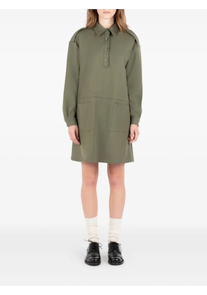 Société Anonyme Army DS pocket-detail collared shirt dress - Green