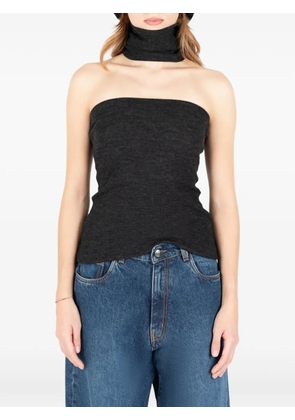 Société Anonyme strapless wool top - Grey