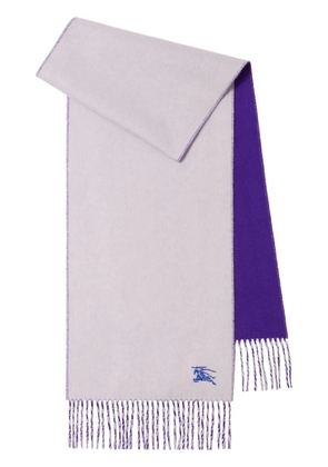 Burberry Equestrian Knight cashmere scarf - Purple