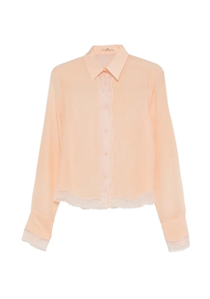 Ermanno Scervino lace button-up shirt - Orange