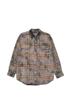 R13 plaid shirt - Grey