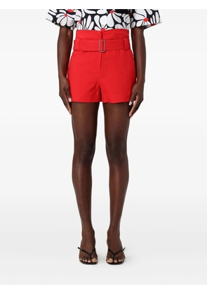 MSGM belted tailored shorts - Orange
