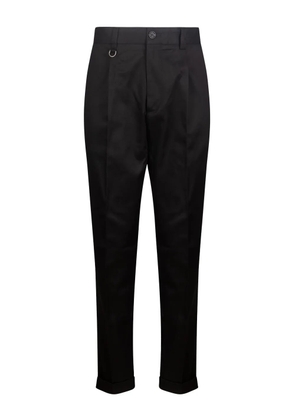 Paolo Pecora pressed cresea trousers - Black