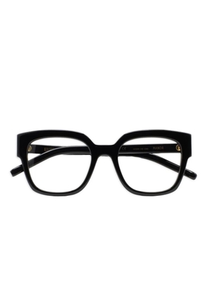 Kaleos Manor geometric-frame glasses - Black