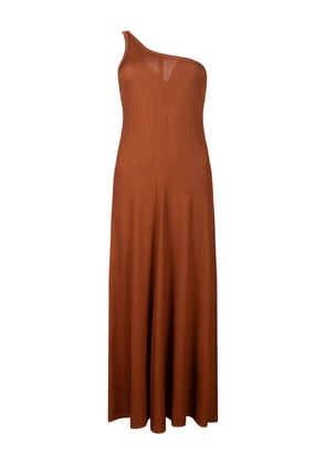 Forte Forte one-shoulder maxi dress - Brown