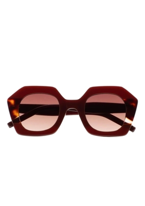 Kaleos Pavicic geometric sunglasses - Brown