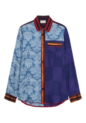 Pierre-Louis Mascia paisley-print shirt - Blue