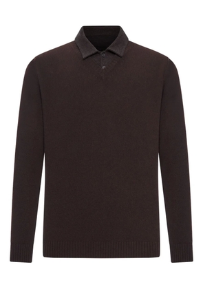 Roberto Collina cotton-piquet polo shirt - Brown