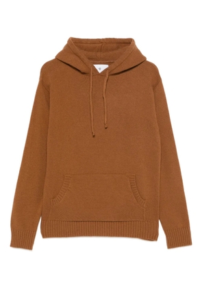 SEVEN GAUGE pouch-pocket hoodie - Brown
